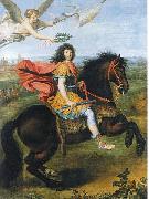 Pierre Mignard Louis XIV of France riding a horse oil painting reproduction